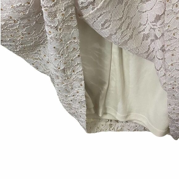 Scarlett Lace Chiffon Drape Dress with Sparkle 16W - Picture 7 of 8